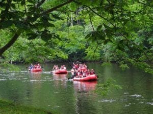 Whitewater rafting on the Little Pigeon River.