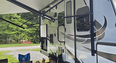 rv at a campground