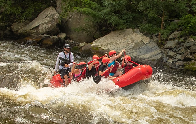 white water rafting trip with Smoky Mountain Outdoors