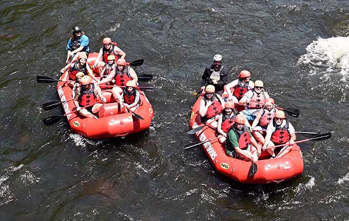 white water rafting trip with Smoky Mountain Outdoors
