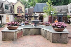 fountain at village shops